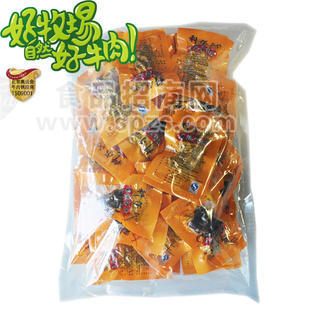 香辣牛肉粒500g-年貨-牛肉休閑食品-內蒙古科爾沁