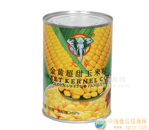 甜玉米粒罐头