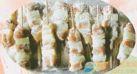 腿肉葱串及包装