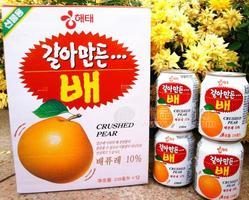 韩国进口 乐天饮料 海太梨果肉果汁238ml