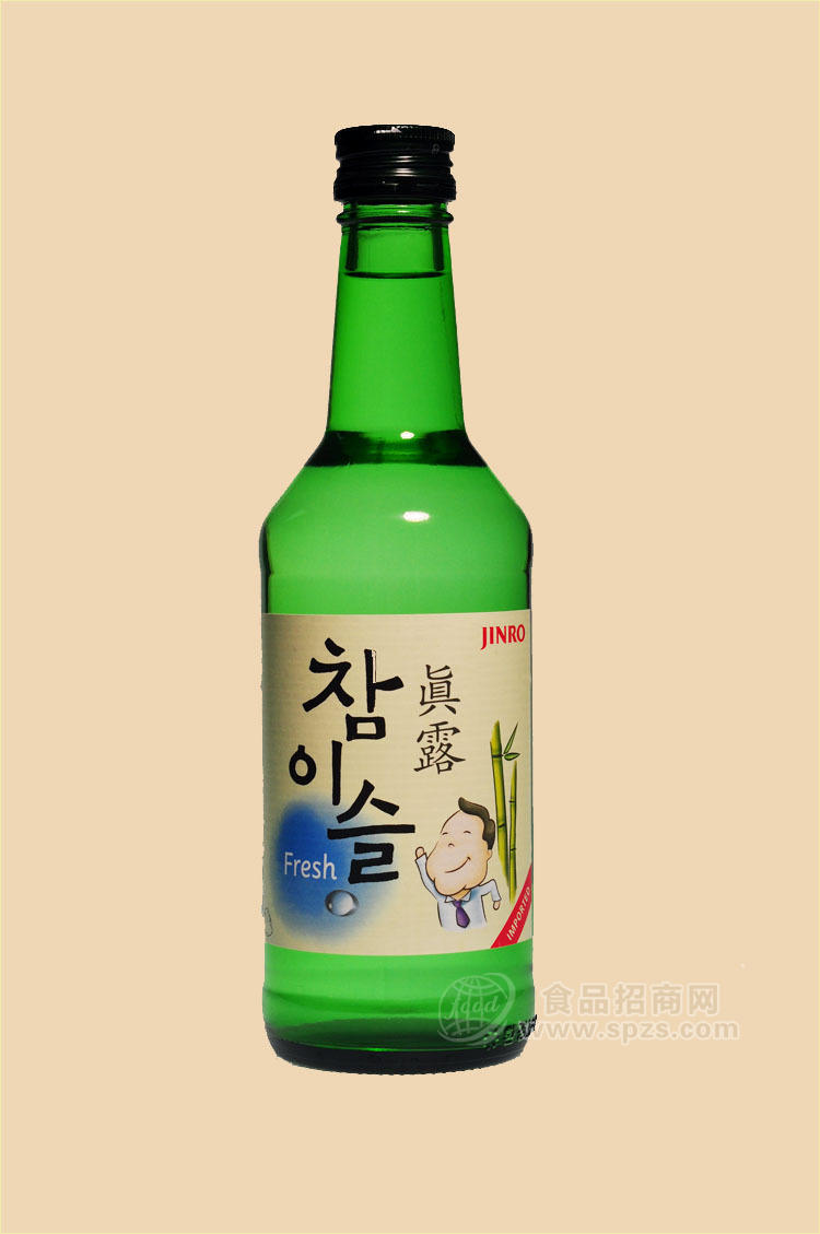 供应韩国原装进口烧酒/真露酒 19.5% 360ml/低度酒/蒸馏酒