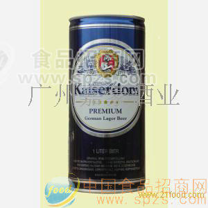 德国凯撒啤酒1L*12罐/件