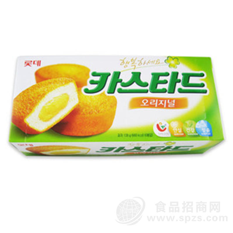 供应韩国进口 乐天蛋黄派138g