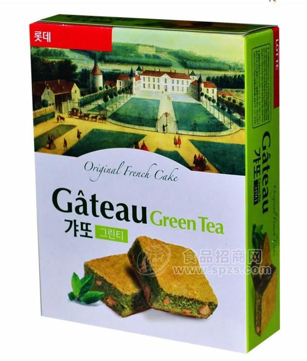 供应韩国进口食品 LOTTE乐天酸梅派绿茶味120g