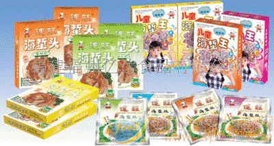 即食天然海蟄休閑食品系列、魔芋素食系列
