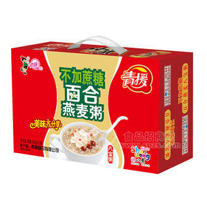 青援百合燕麥粥八寶粥320gx12罐