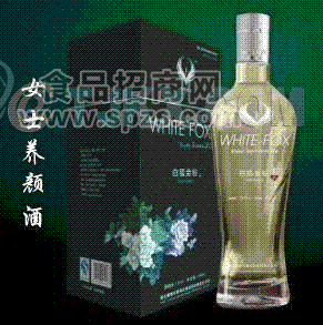 女士酒白狐金钻