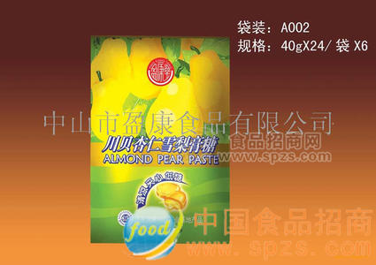 川贝杏仁雪梨膏糖