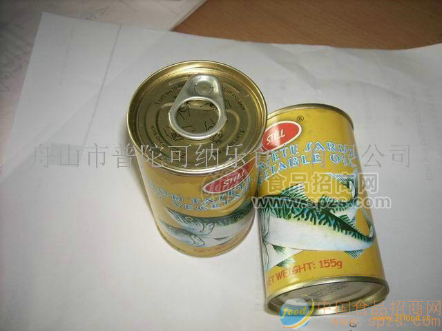 供应155g油浸鲭鱼罐头