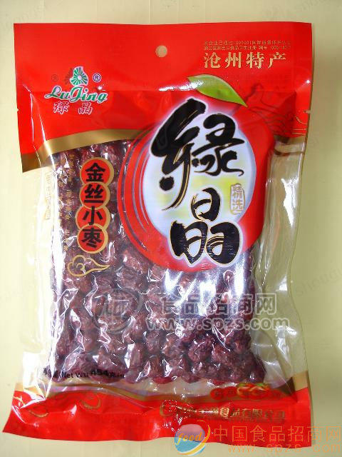 供应“绿晶枣”454克精装金丝小枣