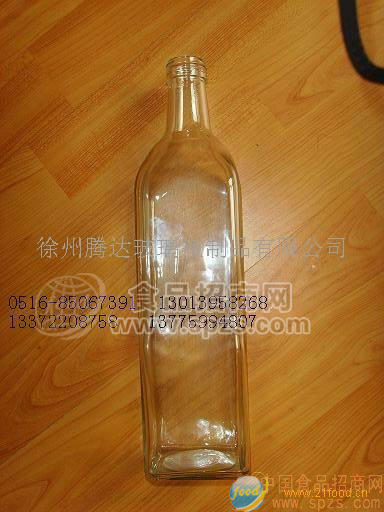 供应山茶油玻璃瓶 小口方瓶麻油瓶