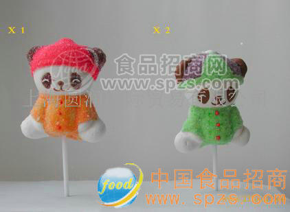 供應(yīng)圓潤卡通造型棉花糖（熊貓）