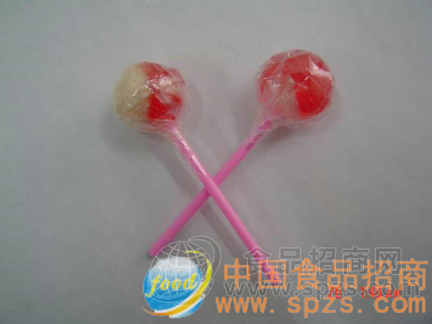 草莓双色棒棒糖
