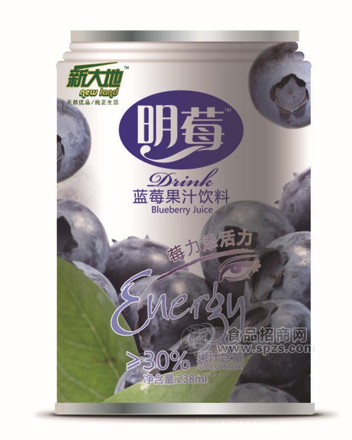 供應藍莓易拉罐果汁blue berry juice