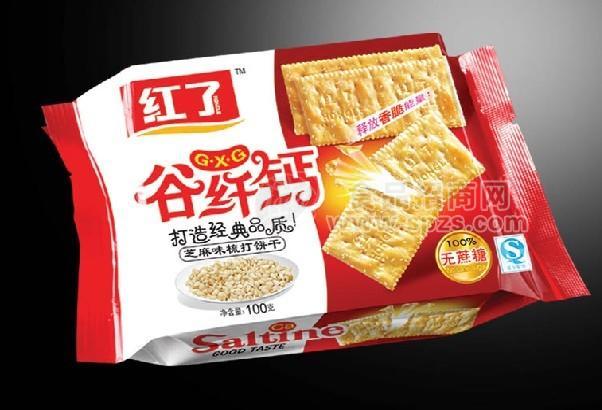 谷纤钙芝麻味苏打饼干