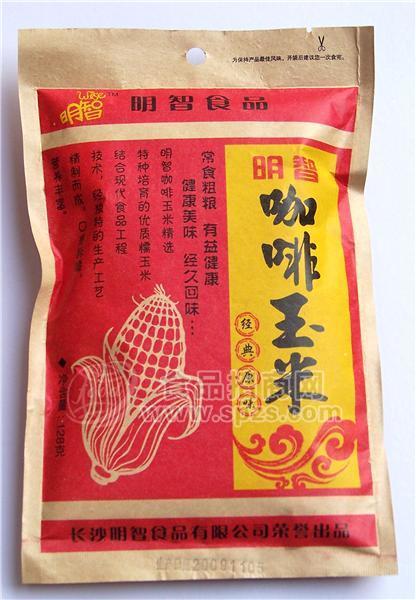 休闲食品明智128g咖啡玉米