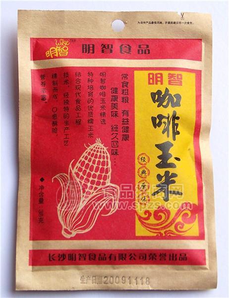 休閑食品明智38g咖啡玉米