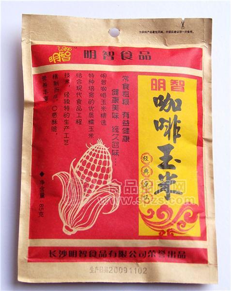 休闲食品明智85g咖啡玉米