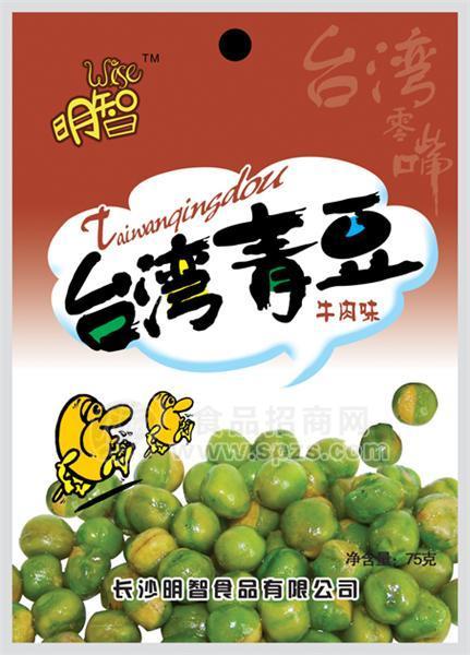 风靡台湾的零嘴小吃明智台湾青豆 （牛肉味）