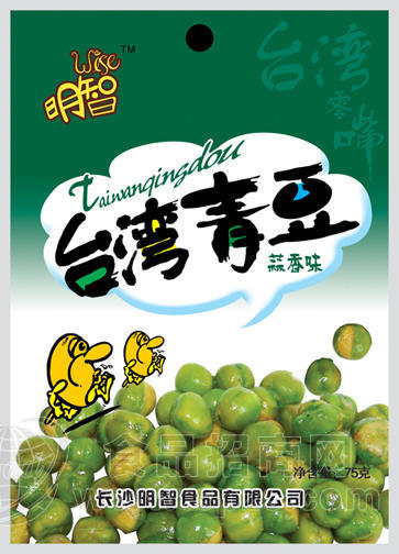 风靡台湾的零嘴小吃明智台湾青豆（蒜香味）