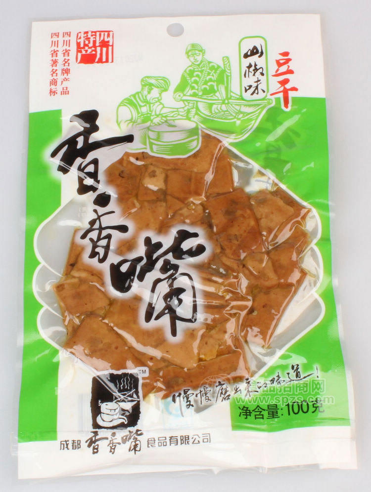 供應(yīng)100克山椒味成都香香嘴豆干素食四川特產(chǎn)成都小吃