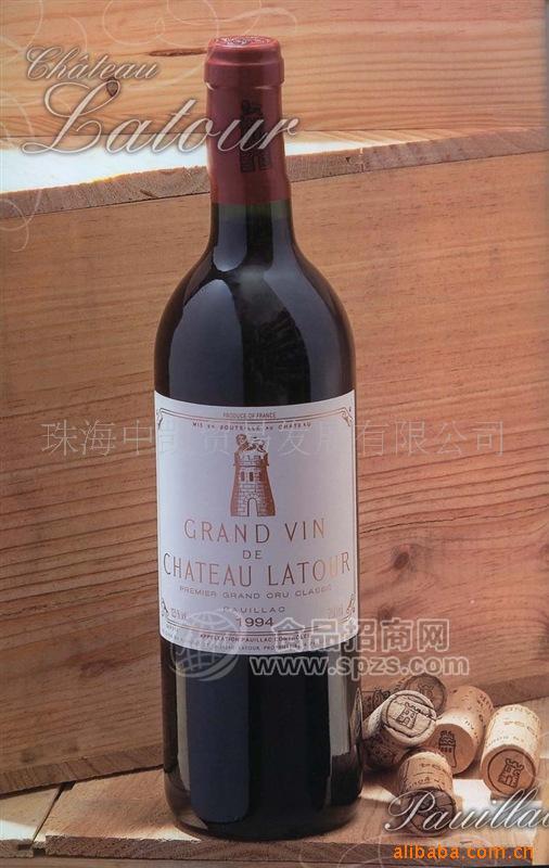 供應法國特級莊拉圖莊正牌紅葡萄酒Latour