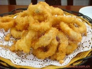 魷魚圈、裹粉魷魚圈