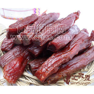 厂家直销批发 内蒙风干牛肉干 250克 油炸散装牛肉干