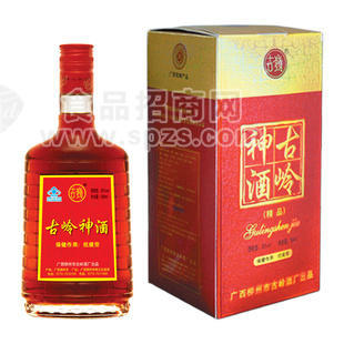 廣西古嶺龍集團(tuán) 500ml35°古嶺神酒（精品玻璃盒裝）1*6