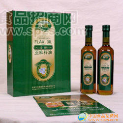 供应鹿源亚麻油（冷榨亚麻籽油） 500ml/瓶*2