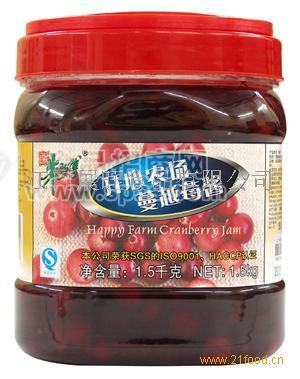 朱师傅1.5kg蔓越莓果酱（果粒含量高）