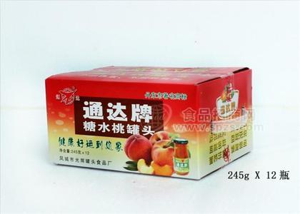 糖水桃罐头12瓶