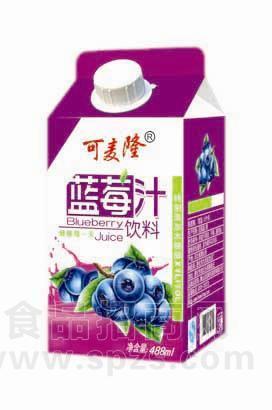 可麦隆系列蓝莓汁488ml