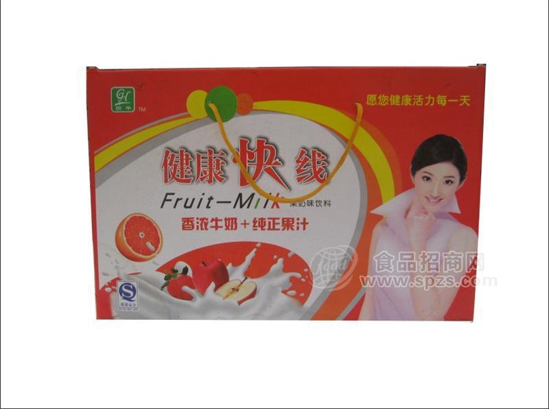 健康快線  香濃牛奶+純正果汁