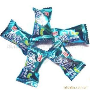 清凉薄荷糖、枕式清凉薄荷味硬糖