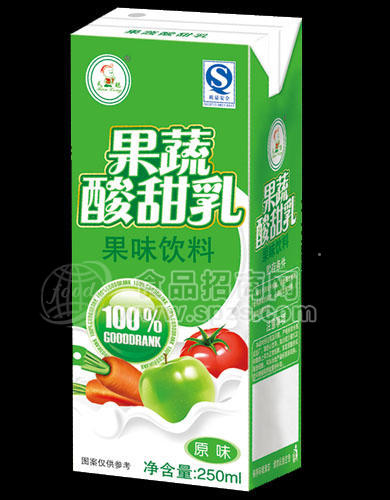 供应天聪果蔬牛奶原味饮料