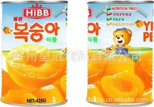 425G出口韩国黄桃罐头