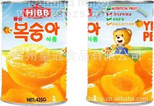 425G出口韩国黄桃罐头