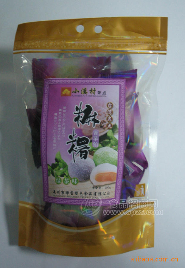 供應148g立式袋裝麻薯茶食品 OEM加工 貼牌生產