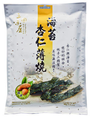 臺灣三味屋杏仁薄燒夾心海苔40g 20包/箱