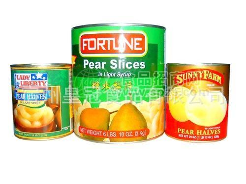 供应糖水梨罐头（对开，梨条，梨丁）
