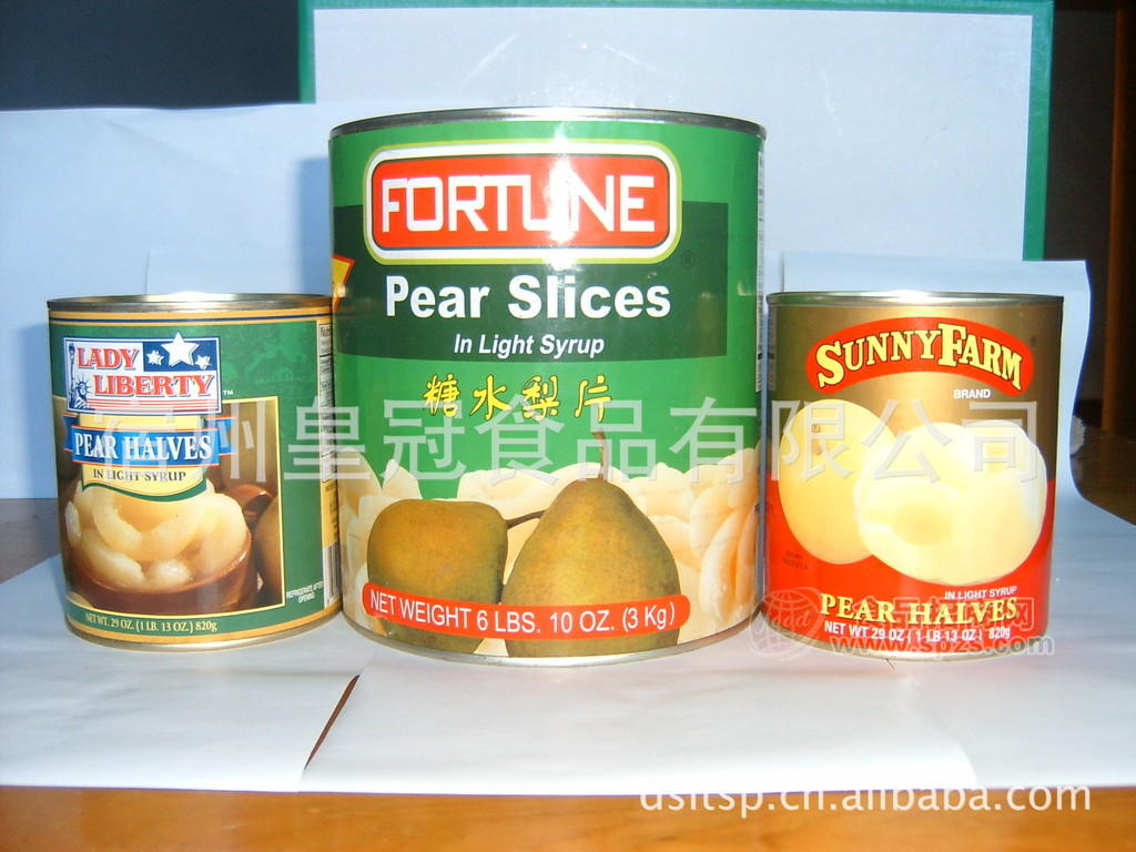 供应梨罐头 出口梨罐头 OEM梨罐头
