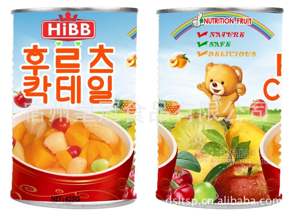 供应425G出口韩国什锦水果