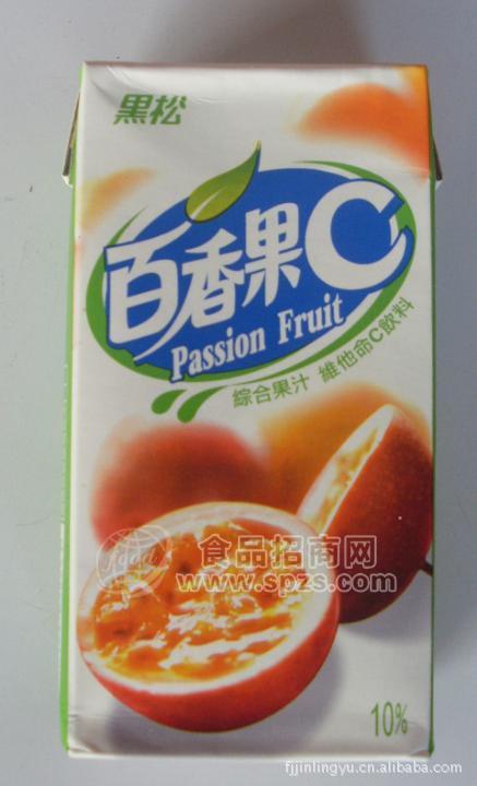 供应台湾 黑松百香果C综合果汁饮料（纸包装）