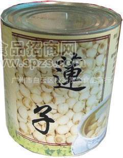 供应名忠糖水罐头多种口味 名忠牌特级白莲子糖水罐头