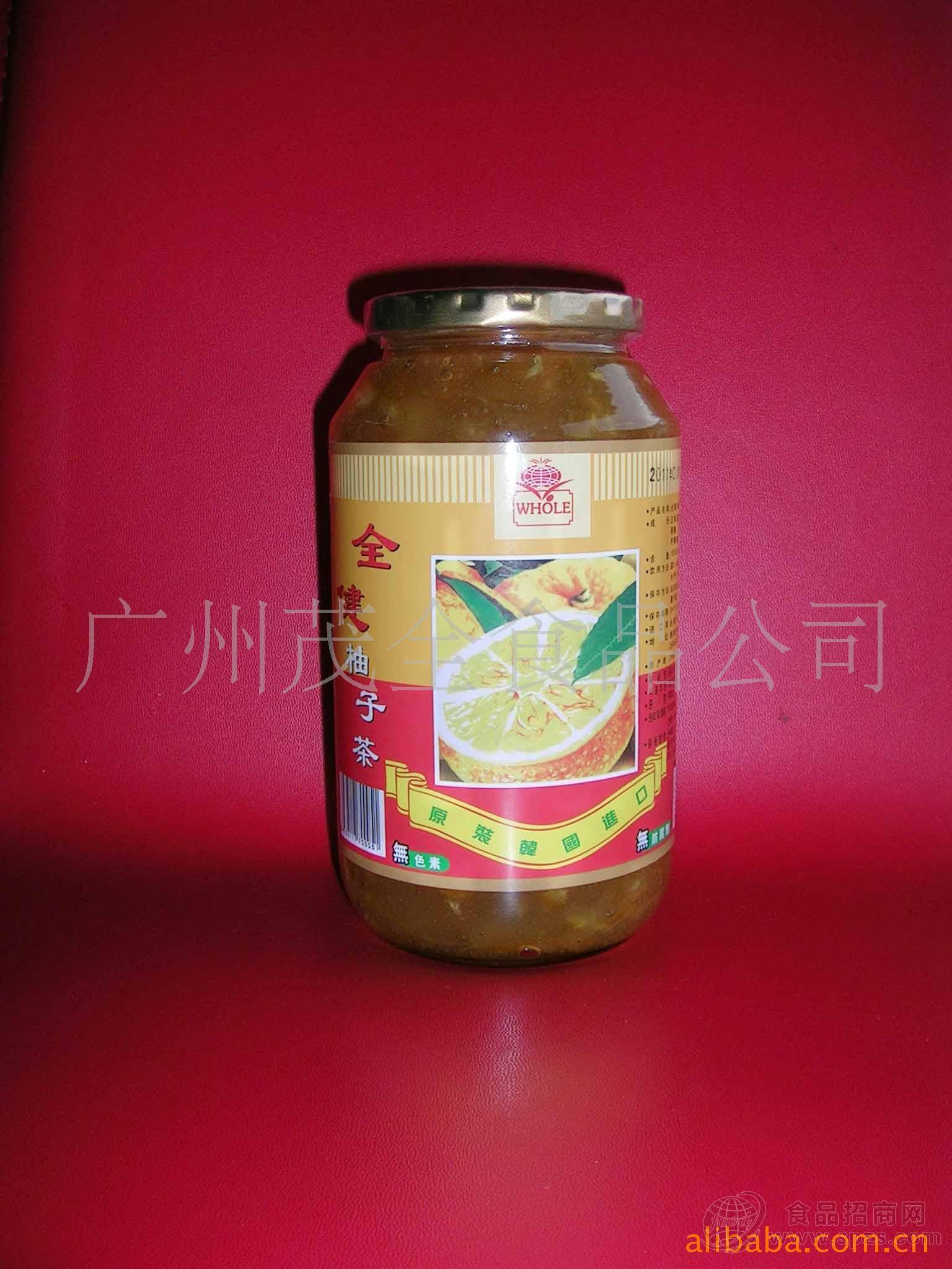 供应全健柚子茶 柚子浆 1100g装