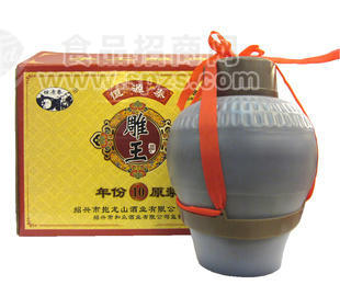 绍兴黄酒 半甜型 十年陈 太雕口味 2.5L 2坛 整箱