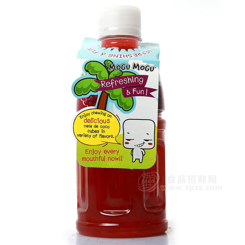 供應(yīng)【泰國】Mogu Mogu 磨谷磨谷椰肉葡萄汁 320ml