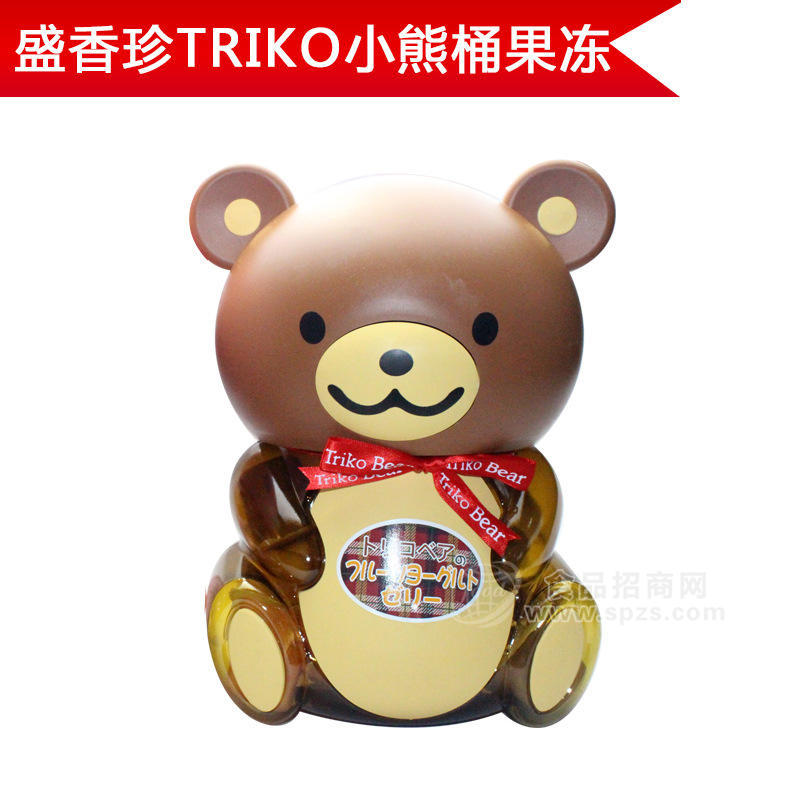 供应盛香珍TRIKO小熊桶-优酪果园 3罐起批