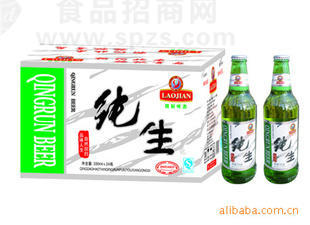 大量批發(fā)銷售330ml青潤字母純生啤酒，廠家直銷，物美價廉，質(zhì)量